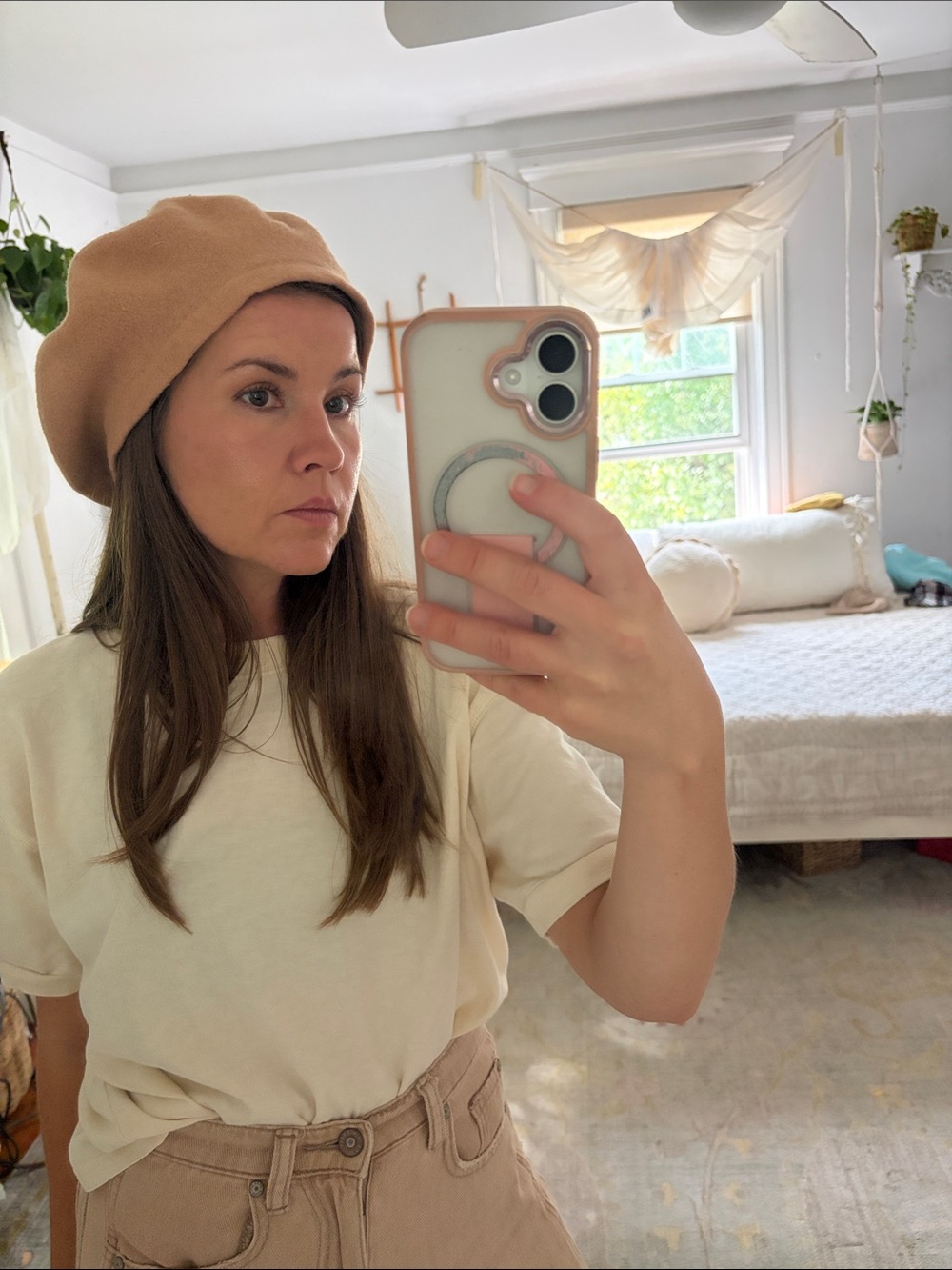 Lord & Taylor Wool camel Beret